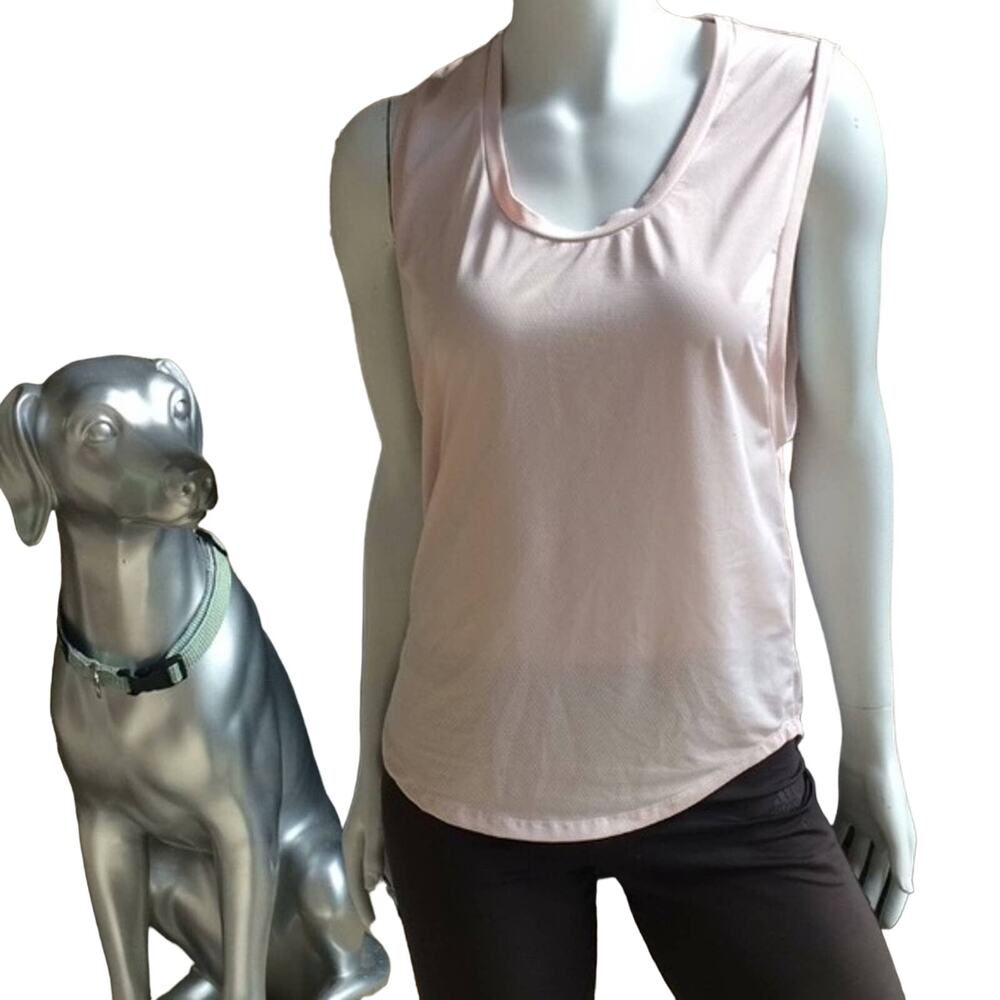 Fabletics Girl Up Almighty Muscle Tank Mesh Women's Size XS Pink